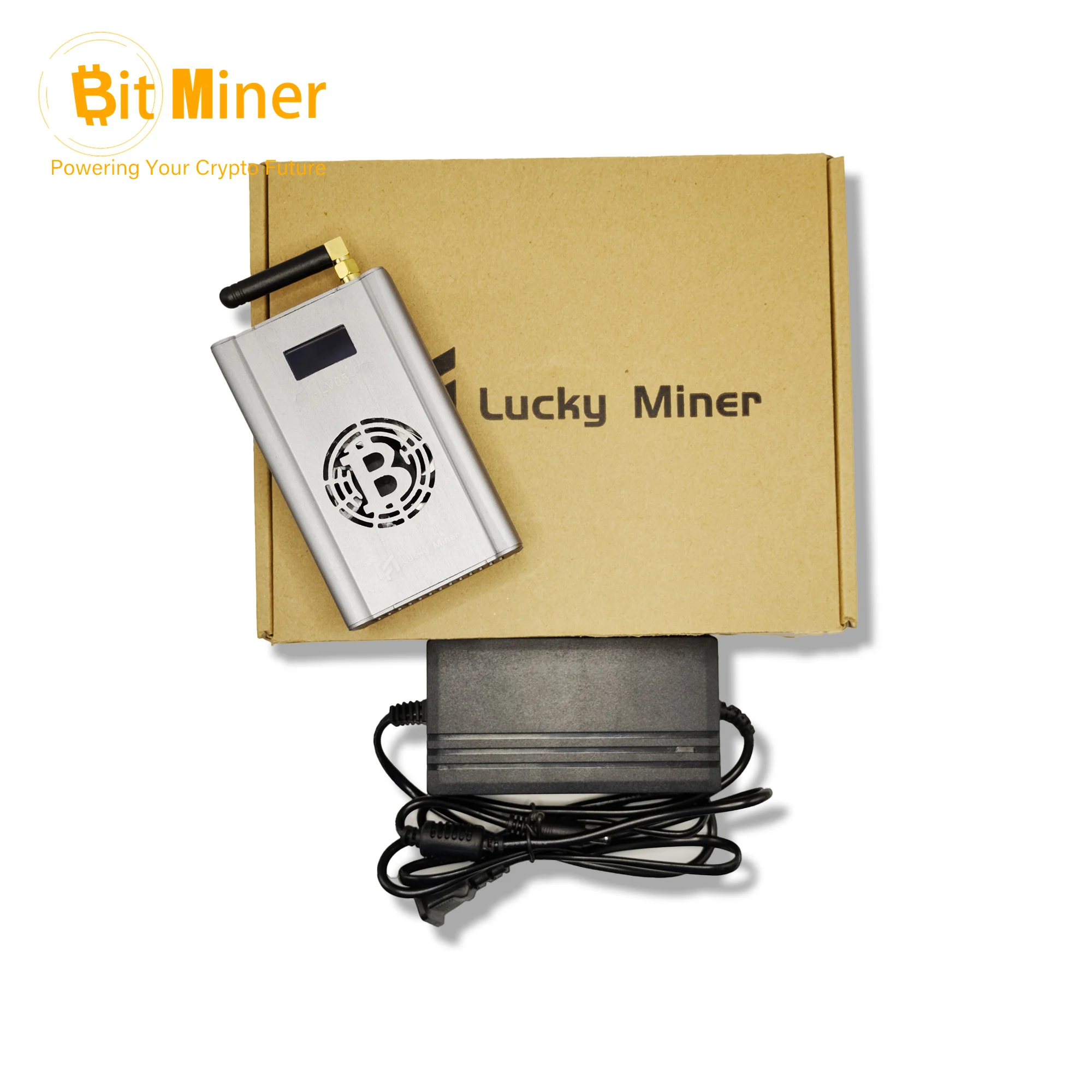 Lucky Miner Household Bitcoin Silent Solo Mining Machine, Hashrated Baseado em Bitmain BTC, LV05 320GH S, BM1397