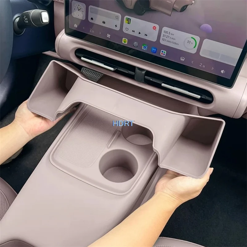 For Leapmotor B03 A05 2026 + Car Styling Center Console Screen Side Storage Box Dust Proof Pad Container Case Organizer Cover