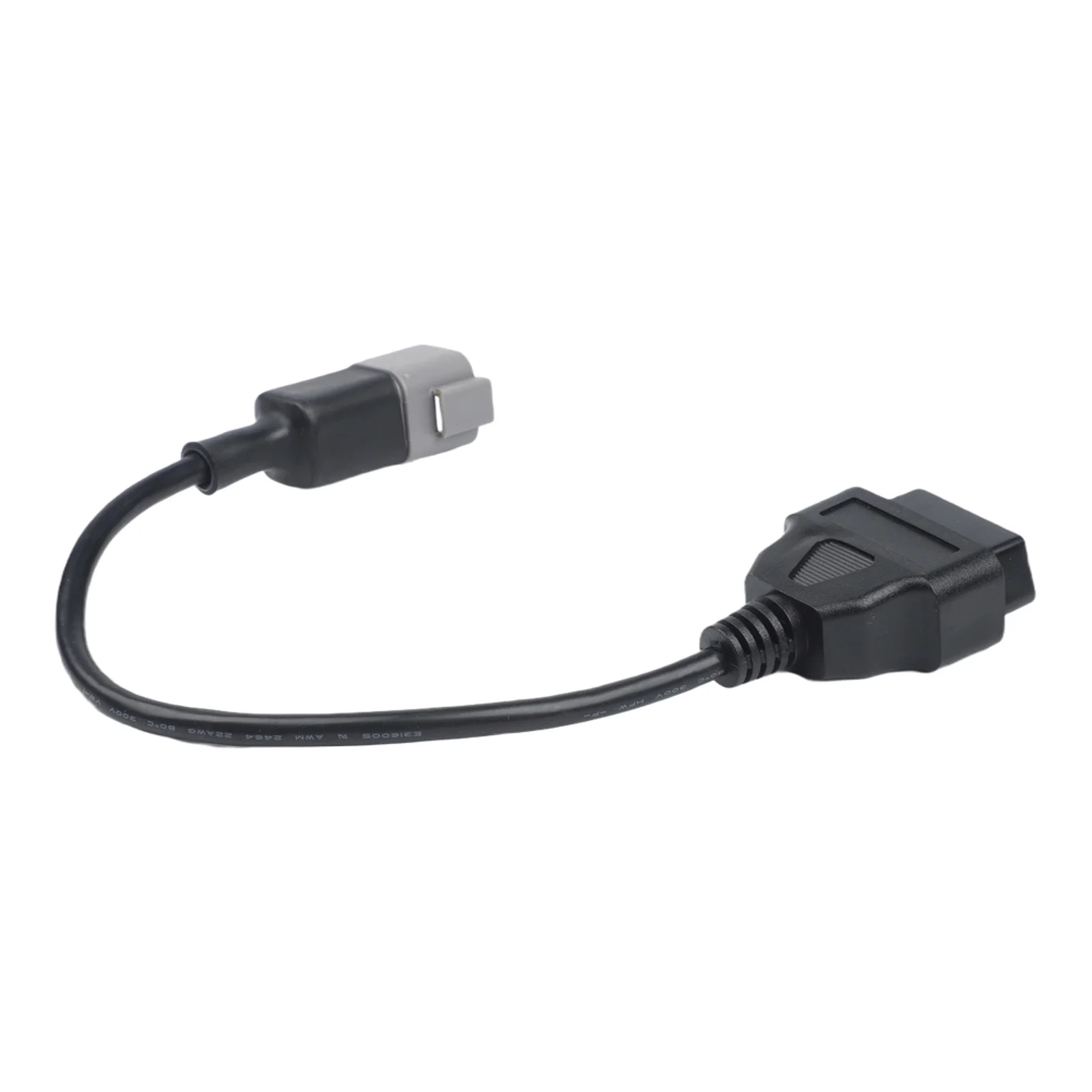 For Motorcycle Diagnostic Cable 6PIN-16PIN Adapter Plug-and-play Connection Plastic Housing Efficient Data Transfer