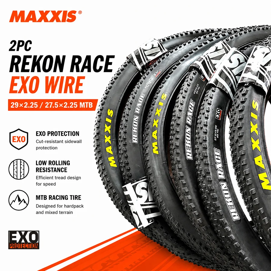 MAXXIS Rekon Race MTB-Reifen 29x2.25 27.5x2.25 EXO-Schutz Drahtkante Mountainbike-Reifen 2 Stück – Detail 16