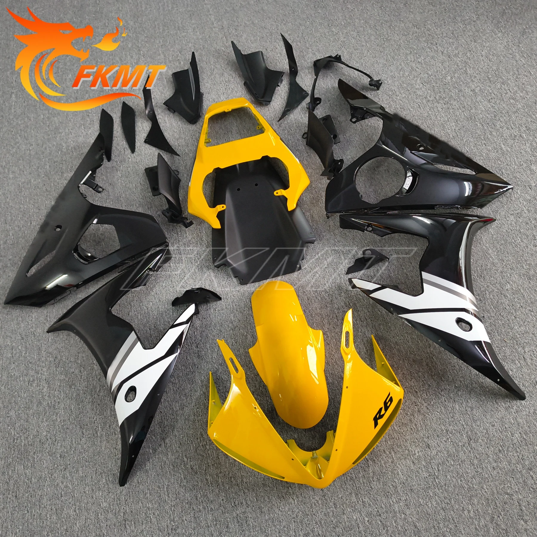 

Motorcycle Fairing kit for YZF-R6 2003 2004 2005 model blue white black YZF R6 fairings set 03 04 05