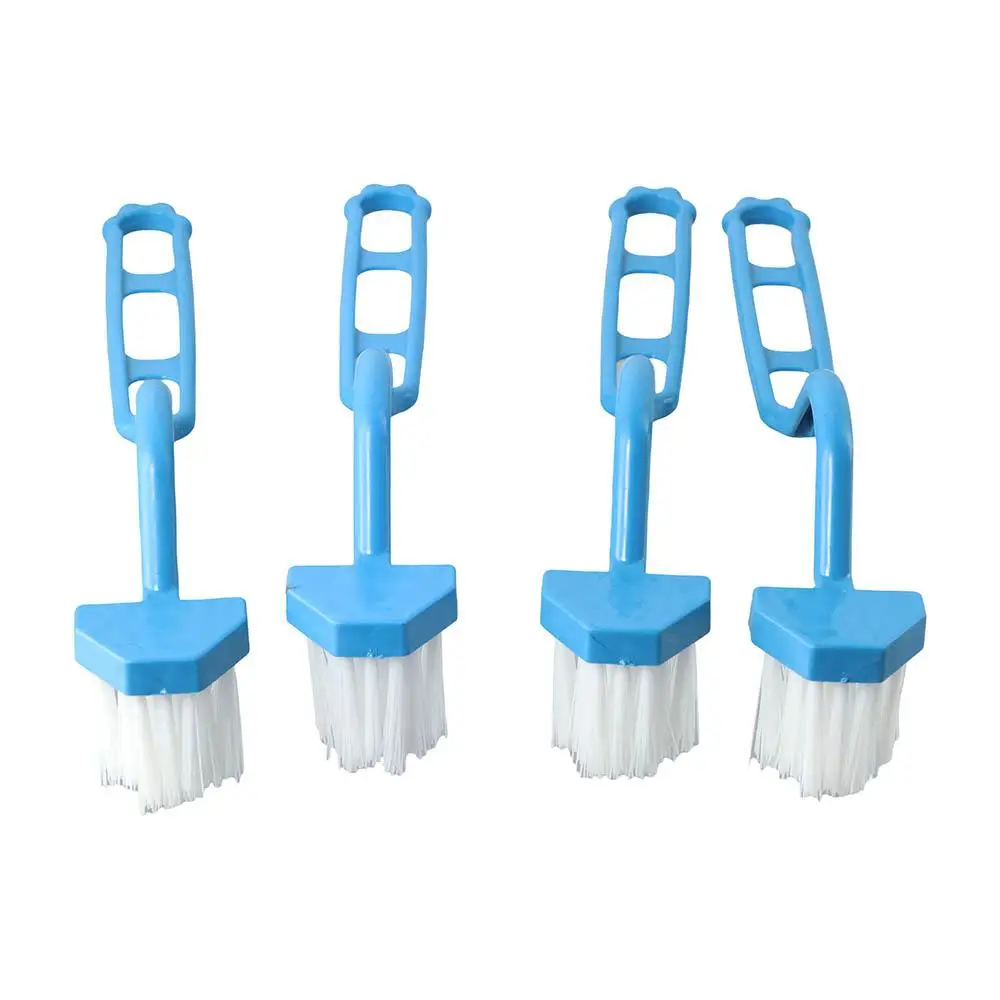 Bent Dead Corner Curved Long Handle Plastic V-Shaped Bathroom Brush Cleaning Brush Toilet Brush For Kitchen/Bathroom