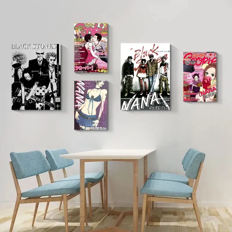 

Hot Anime NANA Self-adhesive Art Poster Fancy Wall Sticker For Living Room Bar Decoration Vintage Decorative Painting