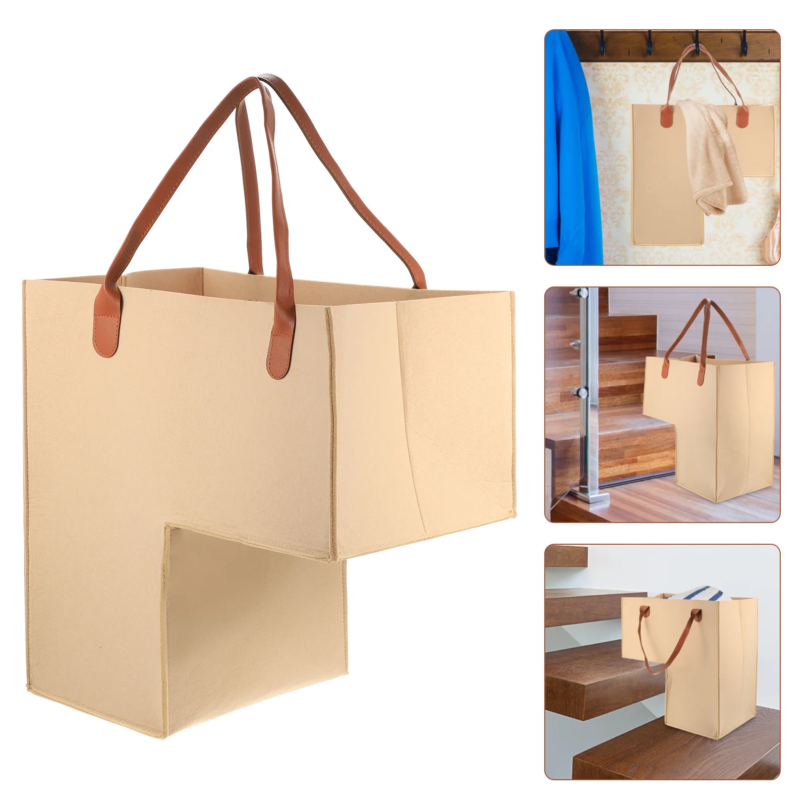 Storage Bag Home Laundry Basket Folding Hamper Baskets Box Sundries Holder Felt Child Basketball