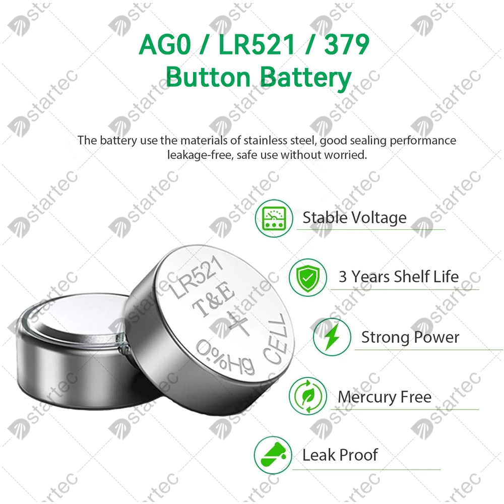 10-300PCS 2024-NEW 1.55V AG1 LR621 364 164 531 SR621 SR621SW SR60 CX60 Button Battery For Watch Toys Remote Cell Coin Batteries