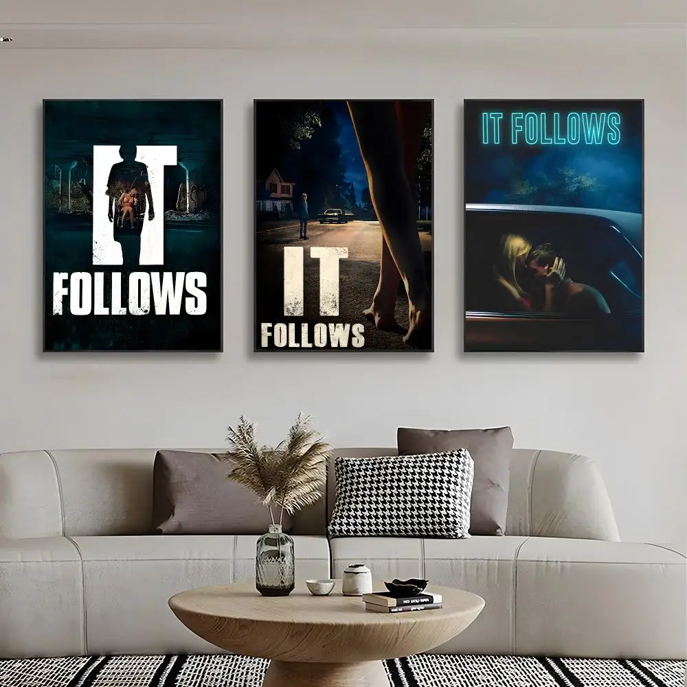 It Follows Poster Frameless Wall Art Print, Peel-and-Stick Removable