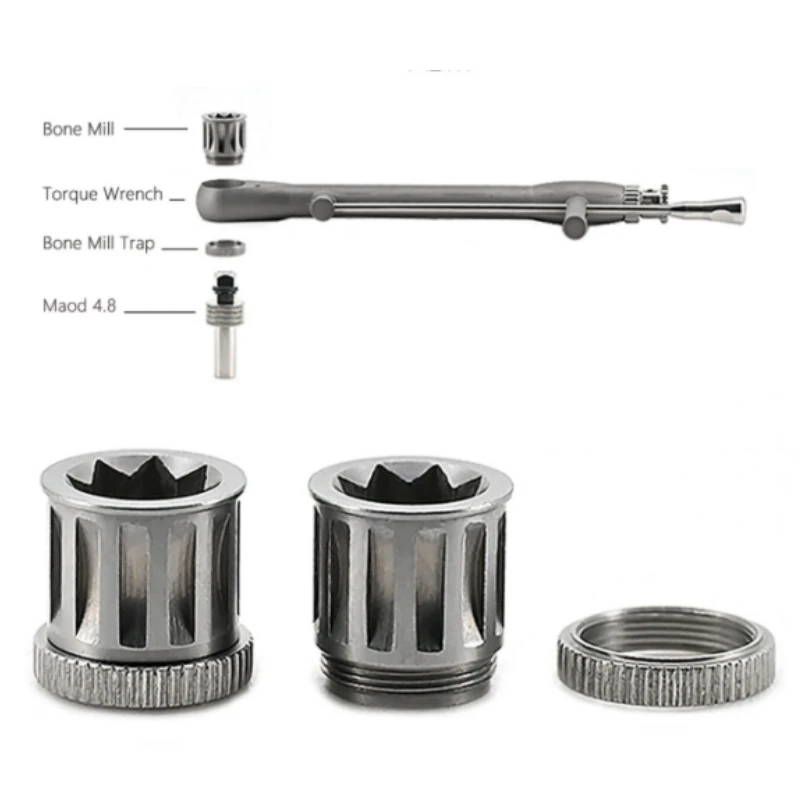 Torque Wrench Adapter Square Screwdriver Conversion Head Ratchet Universal Surgical Lab Equipment