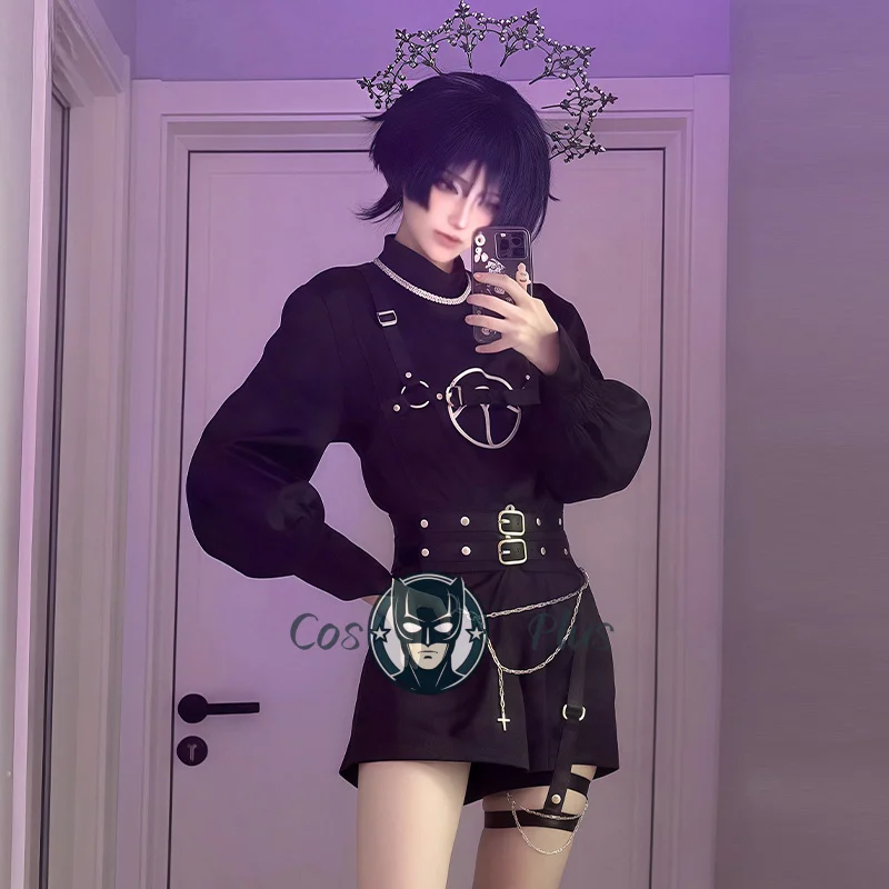 Anime Game Genshin Impact‌ Wanderer Cosplay Costume Balladeer Cloak Uniform Wanderer Halloween Carnival Party Role Play Outfit