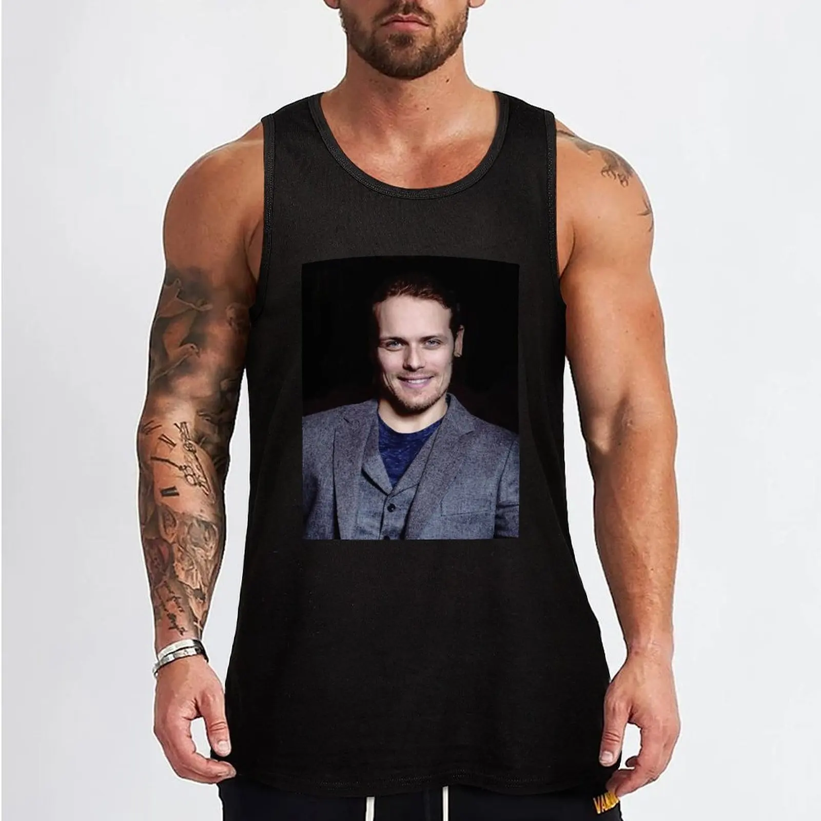 Sam Heughan Tank Top bodybuilding for men sports clothes for men