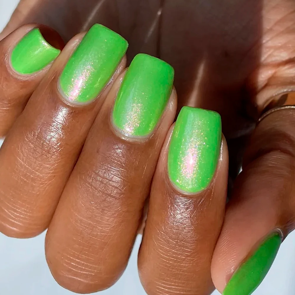 KODIES GEL Sparkle Top Coat Gel Nail Polish 2 IN 1 Shimmery Gold Gel Finish Sealer No Sticky Semi Permanent UV Manicure Nail Art