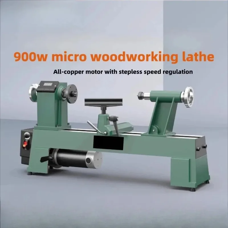 

Mini Wood Lathe DIY Multifunctional Small Automatic Lathe Household Wood Turning Machine Bead Making Machine