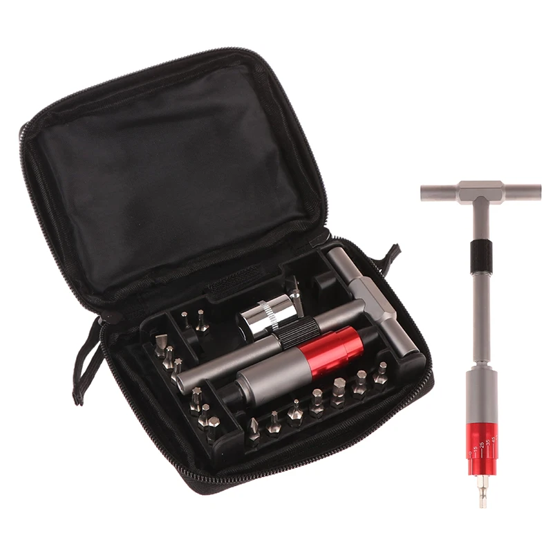 

Fix It Sticks Tightening +/- 10% Accurate 15-65 Inch-lbs All-in-One Torque Driver Tool Kit With Wrench Bits Socket Adapters