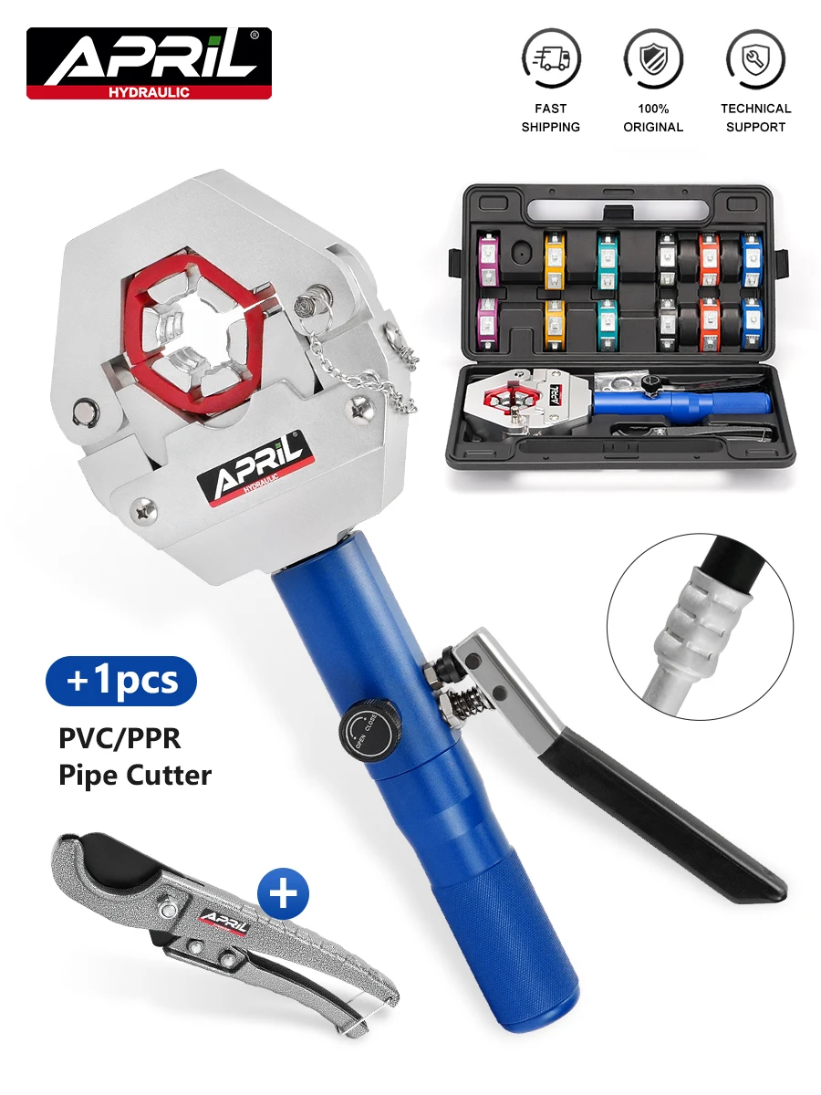 APRIL Manual Hydraulic Hose Crimping Tool Auto A/C Hose Crimper Repair Air Condition Hose YL-71500