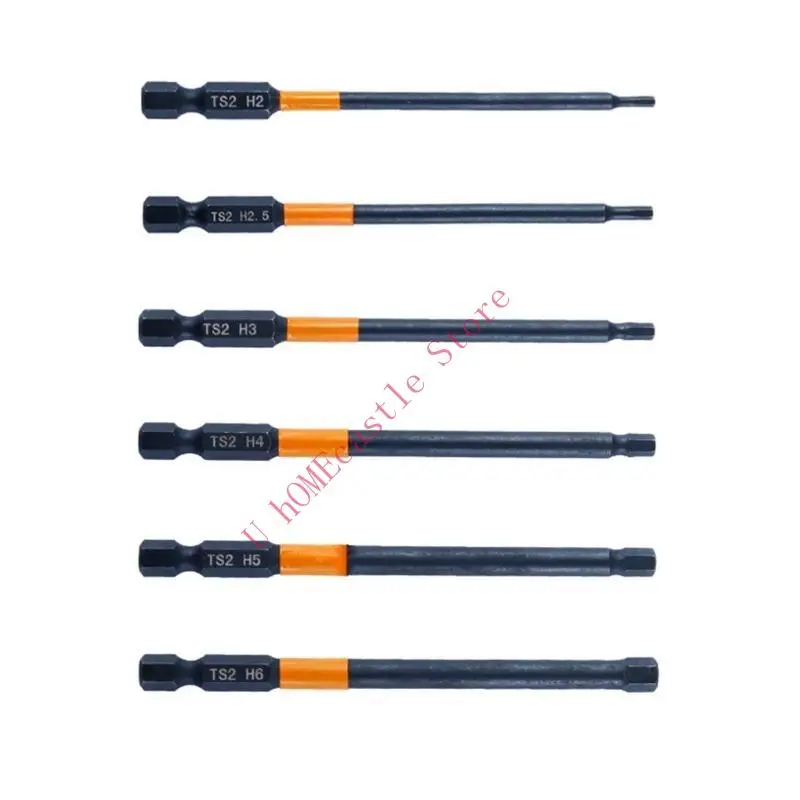 63HF 6/7Pcs Allen Wrench Drill Bit Set Allen Screwdriver Bit Screwdriver Bit Set 1/4