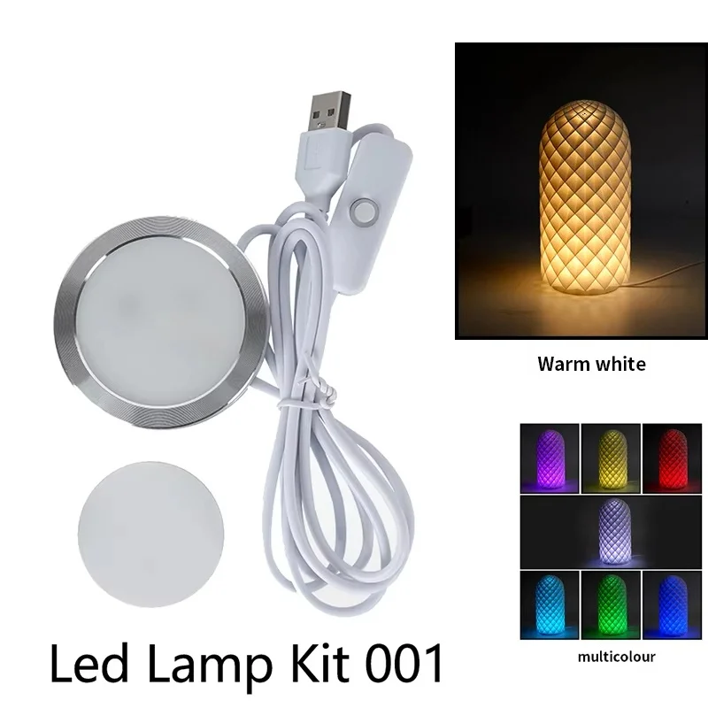 For Bambu Lab Led Lamp Kit 001 Hardware For Bamboo Light RGB Light Parts DIY Model White/Cold/Warm Multicoour Without Lamp Shell