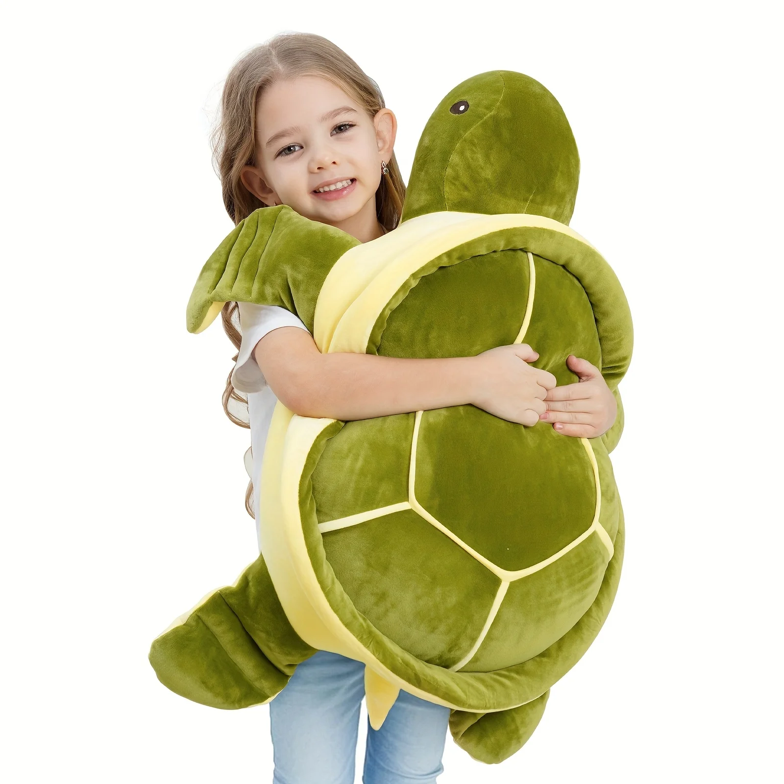 28-inch gigantisch pluche schildpadspeelgoed - ultrazacht oversized oceaanschildpadkussenspeelgoed, PVC-vrij, perfect verjaardagscadeau voor jonge volwassenen,