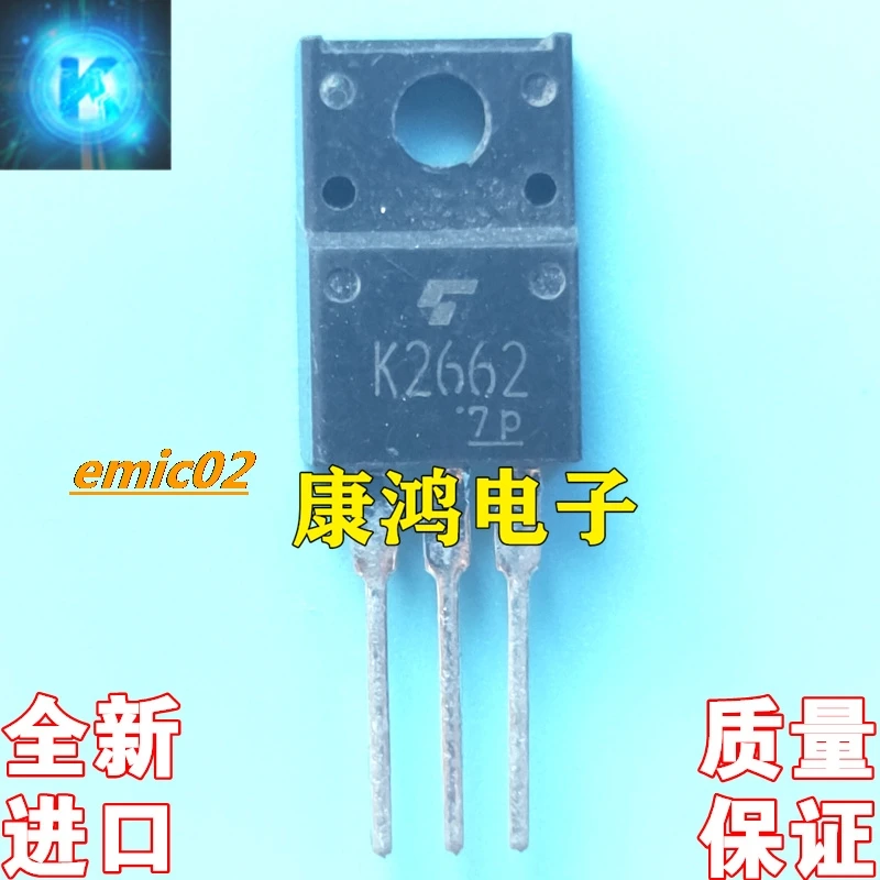 10pieces Original stock  K2662 2SK2662 TO-220F MOS 5A 500V