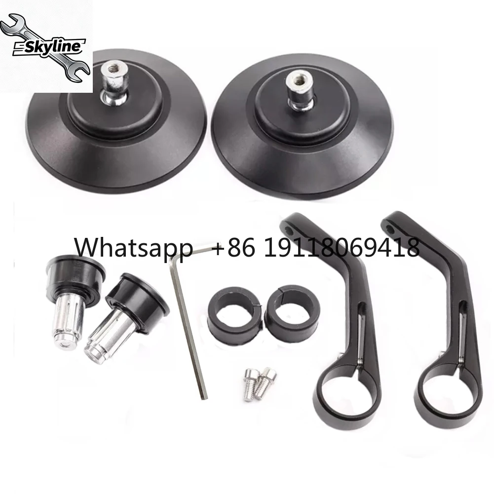 Motorcycle Retro Handlebar Rearview Mirror Angle Folding Reversing Handle Bar Ends Side Mirrors 700CLX CLX700 CLX 700