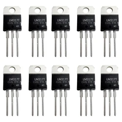 10PCS LM317T Adjustable Positive Voltage Regulator 1.2 V to 37 V 1.5 A IC LM317 chip TO-220