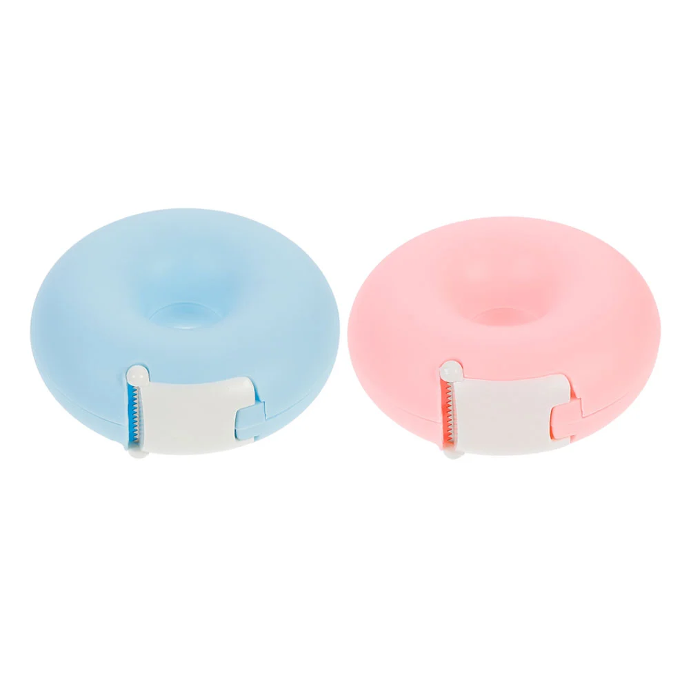 2 Pcs Tape Washi Dispenser Dispensers Non-slip Exquisite Cutting Stands Abs Portable Holders Desktop