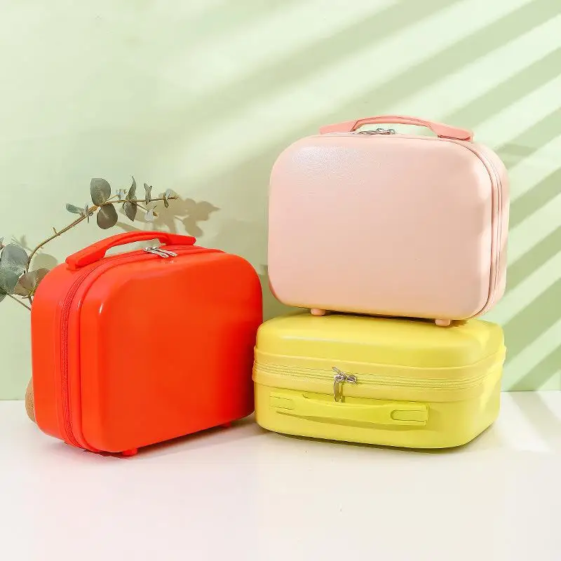 

Gift Makeup Case Luggage Travel Bag Storage Box Souvenir Bag Polyester Material with Lock And Extension Layer