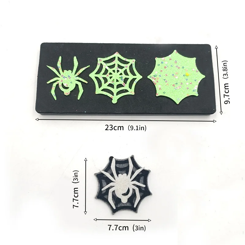 Wooden Cutting Die for Halloween Spiders and Spider Webs, Suitable for Most Machines