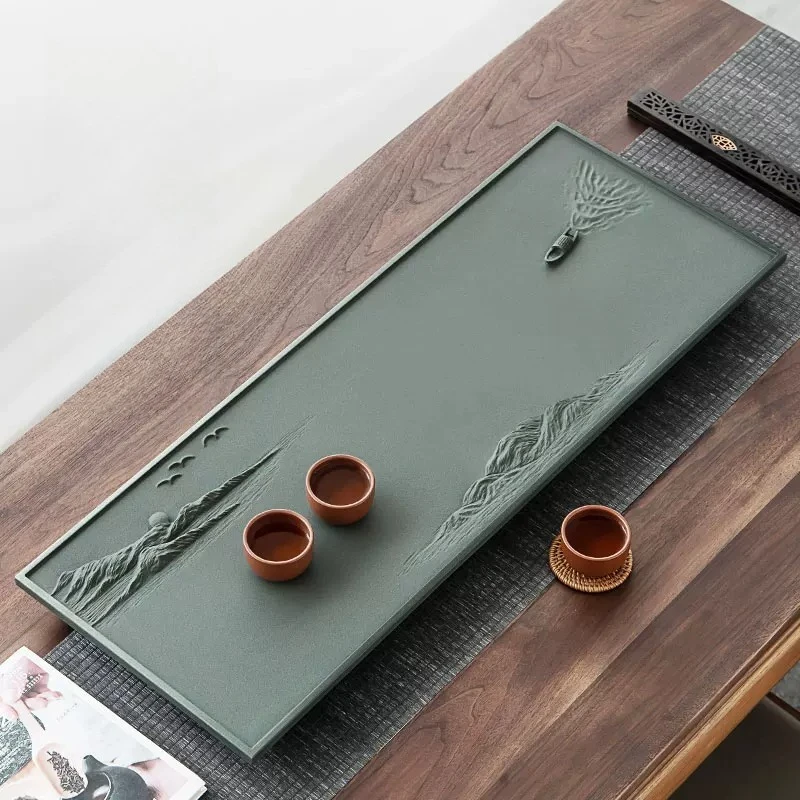 Nordic Decorative Tea Tray Serving Ceramic Accessories Marble Table Ceremony Tea Tray Hospitality Rectangle Bandejas Teaware
