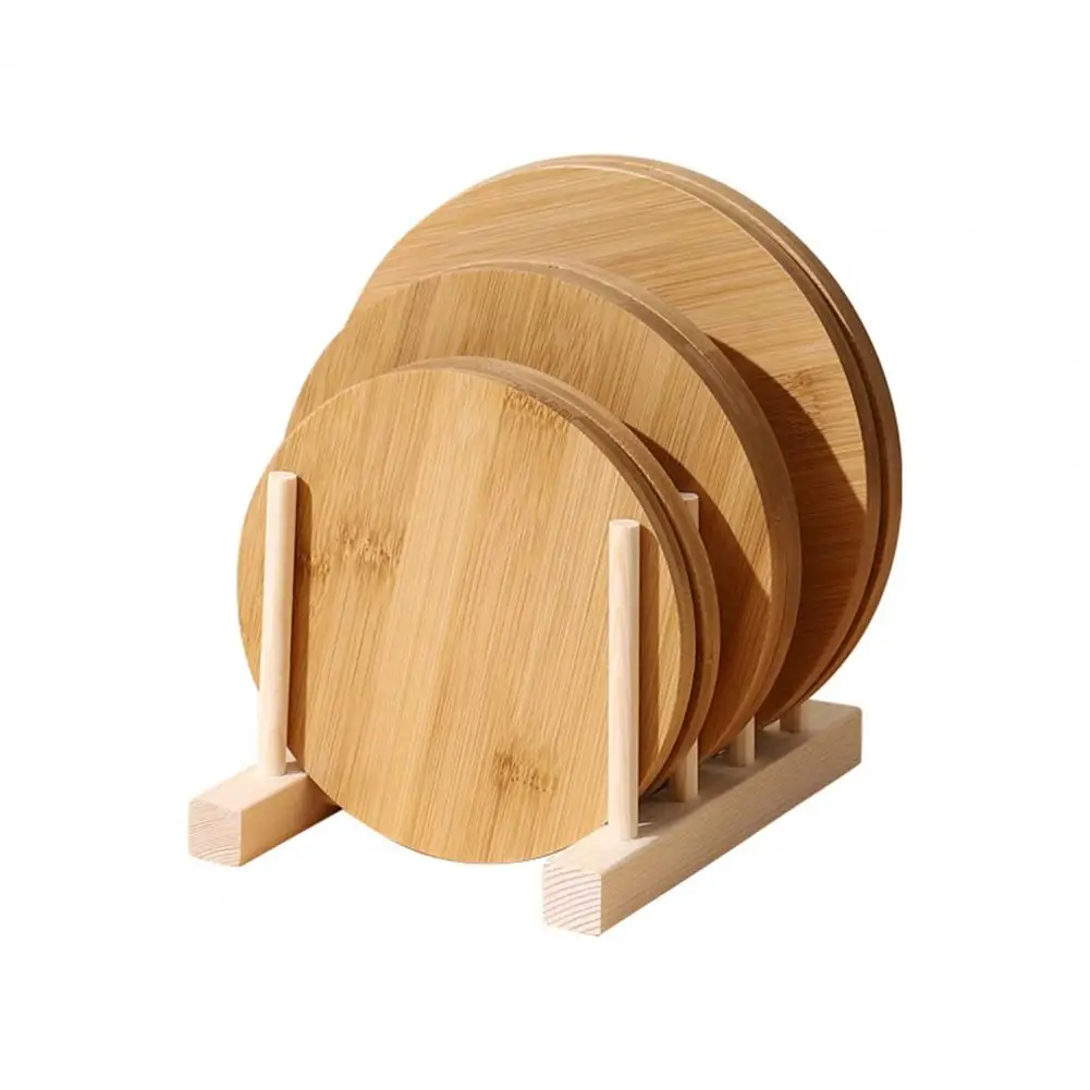 Wooden Cup Coaster Solid Color Wood Cup Coaster Bamboo Multipurpose  Unique Hot Insulation Coffee Shop Cup Mat