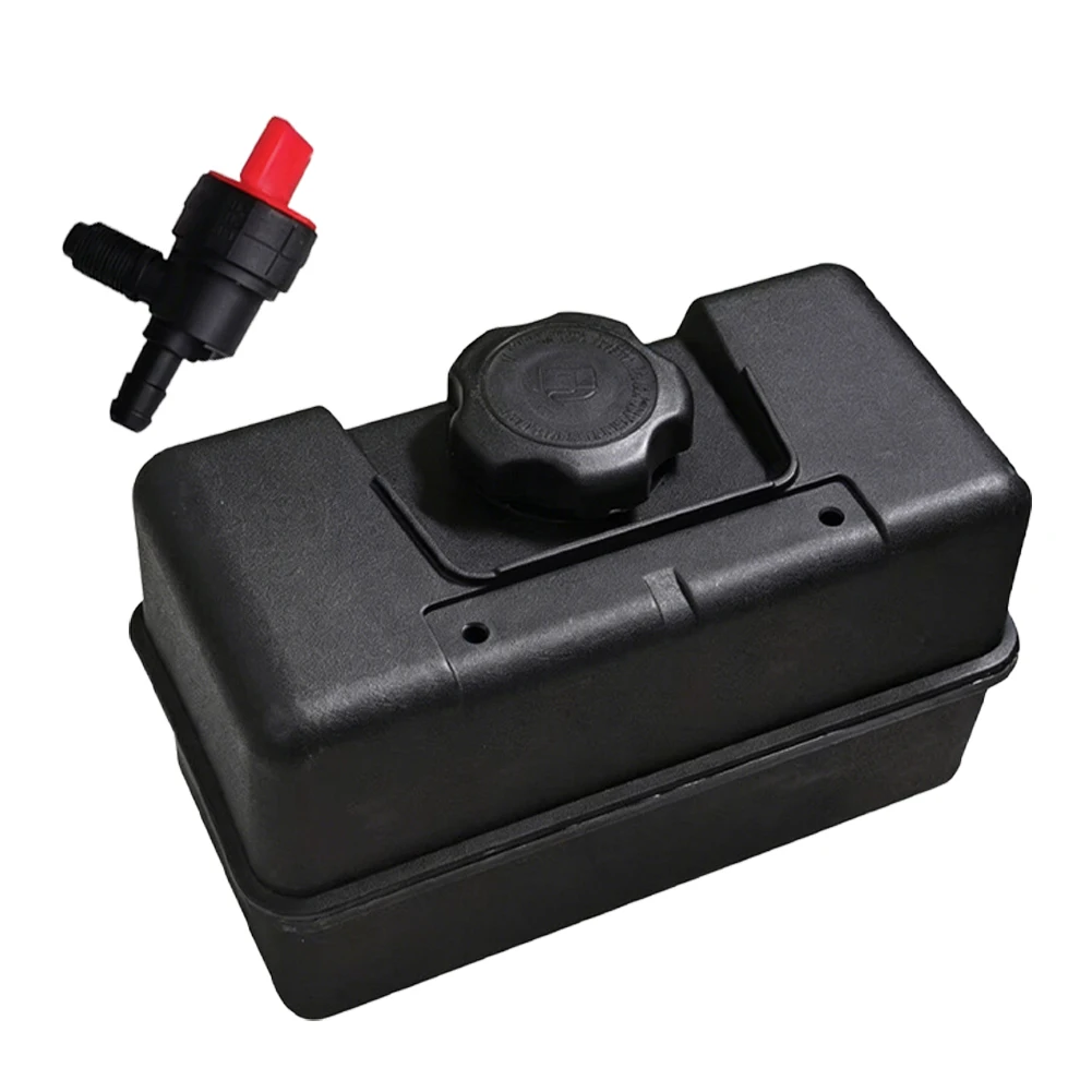 /Plastic /Fuel /Tank With Shut Off Valve And Cap For Remote Mounting Lawn Mower Tiller Wood Chipper Engine Replacement Part 6919