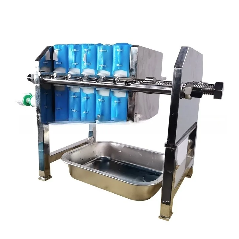 

Stainless steel small laboratory filter press, plate and frame filter press, sludge treatment equipment