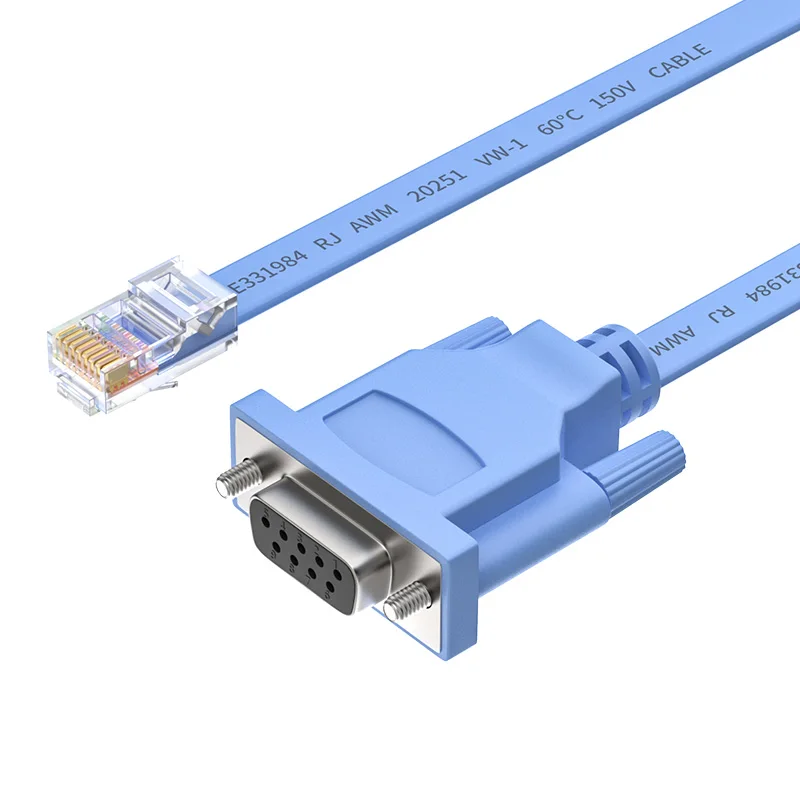 

3 шт. OEM заводская цена кабель Rj45 к Rs232 1,8 м Plug And Play Db9pin Rj45 к Rs232 конвертер кабель для компьютера