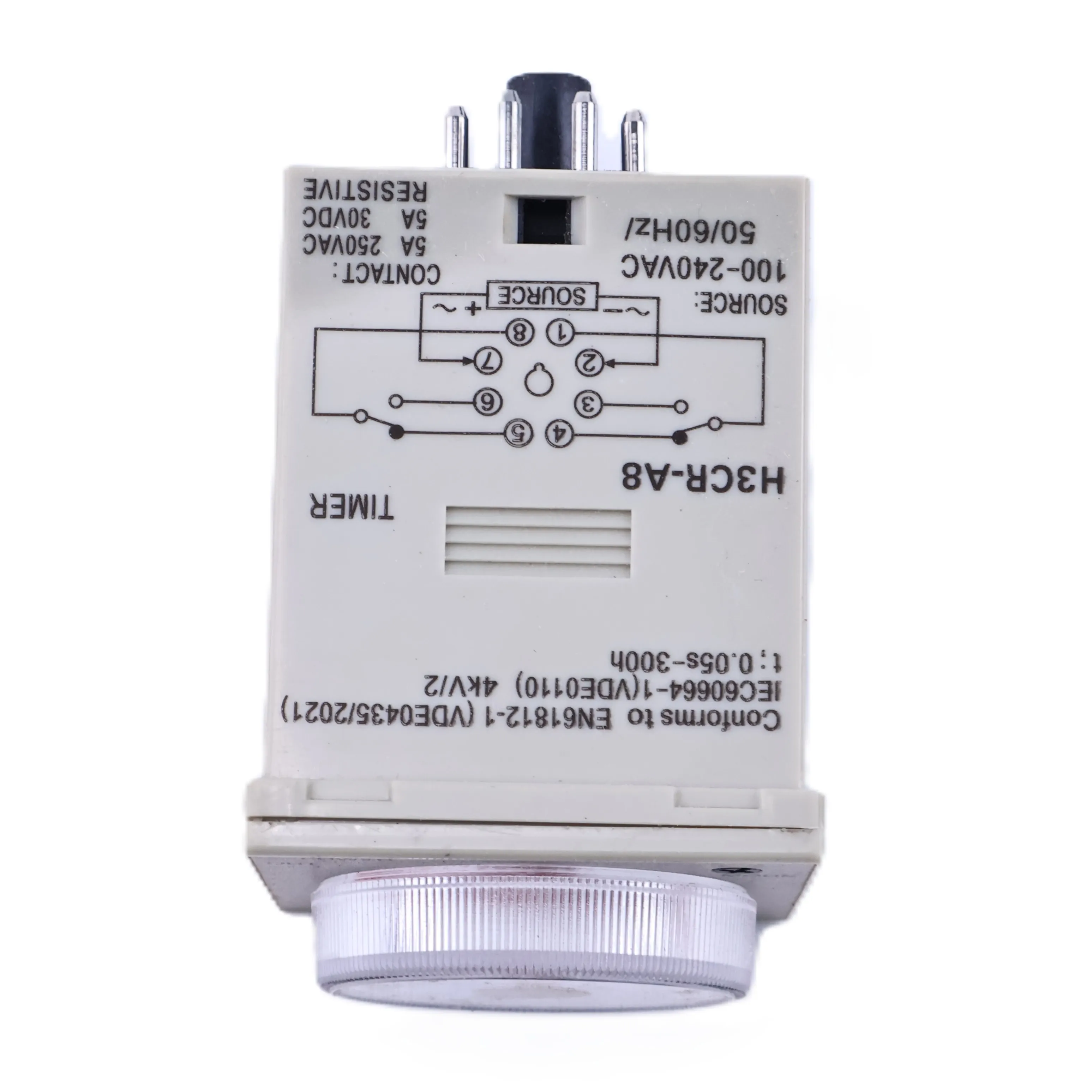 Omron H3CR‑A8 100‑240VAC/DC Multi‑Function Timer Relay 0.05s–300h DPDT 5A 48x48mm Energy Saving And Environmental Protection view 2