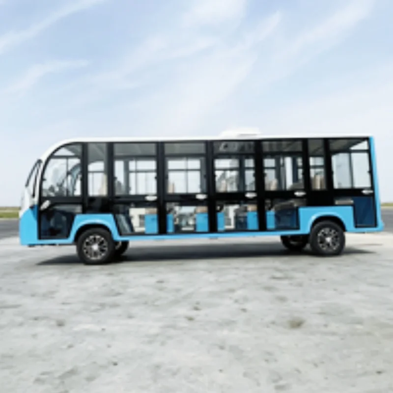 Manufacturer Customizable Lithium Battery Bus Electric Shuttle Bus Emergency Closed Scenic Sightseeing Bus Free Custom Color