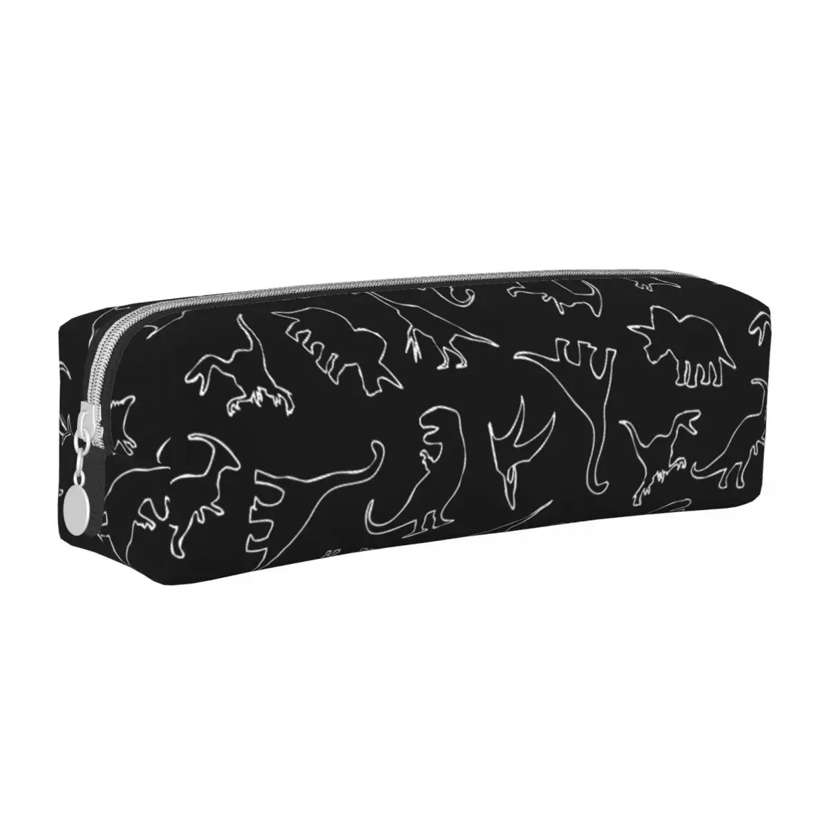 Dinosaur Pattern Outline Pencil Cases Dinosaurs Pen Holder Bag Kids Large Storage Students School Gift Pencil Pouch