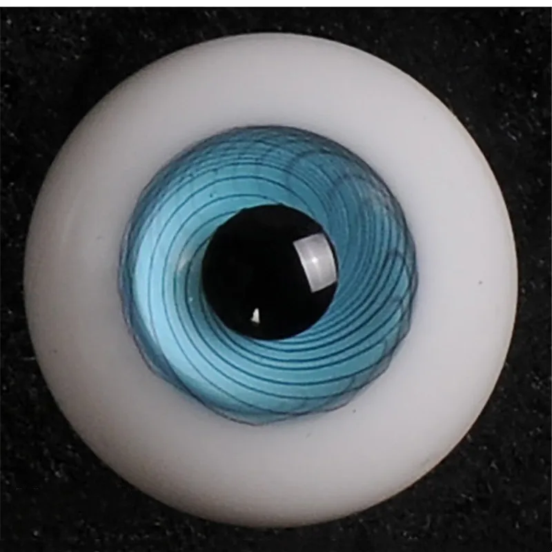 Ojos de cristal azul realistas para muñeca Reborn, hecho a mano juguete, regalo, 18mm, 20mm, 22mm