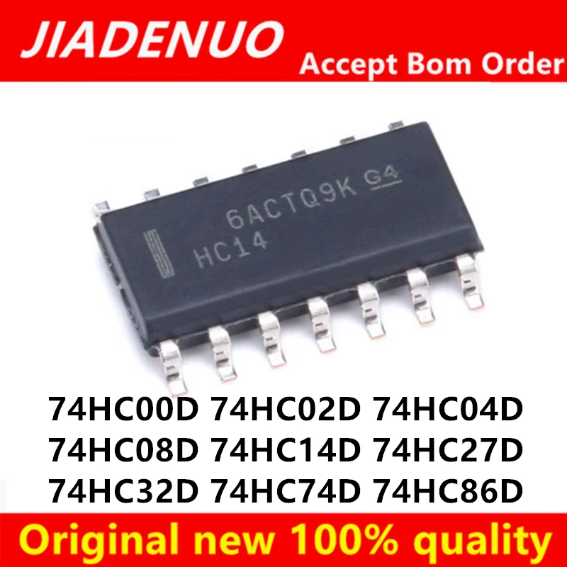 (10pcs)100% New SN74HC14DR 74HC00D 74HC02D 74HC04D 74HC08D 74HC14D 74HC27D 74HC32D 74HC74D 74HC86D SOP-14 Chipset