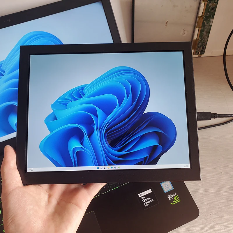 Monitor portátil de alta definição, 9.7 polegadas, 2k, x, display mini hdmi, compatível com câmera respberry pi, ips, tela led