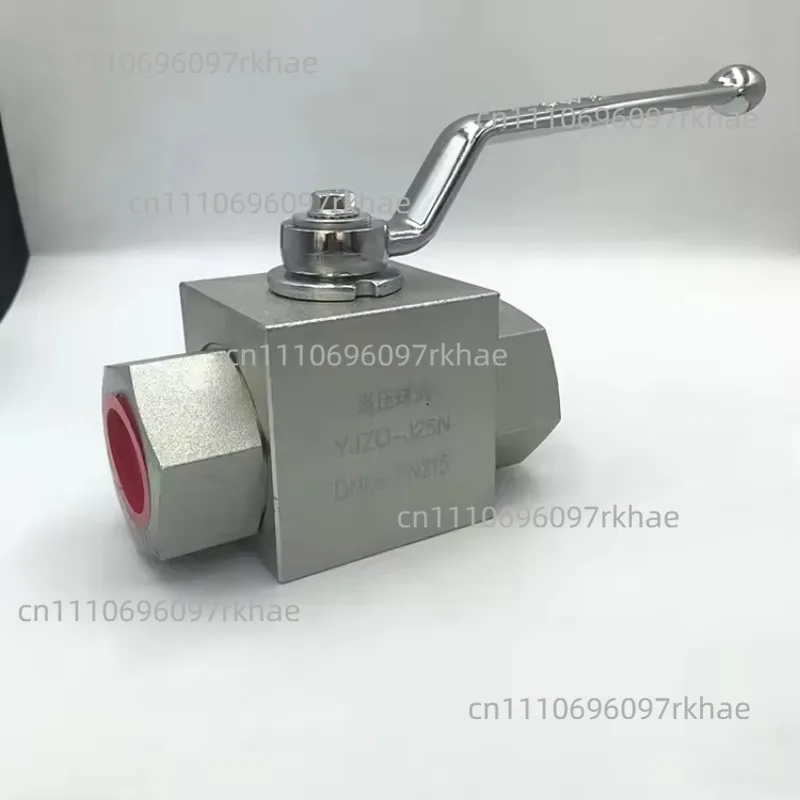 for Hydraulic High Pressure Ball Valve YJZQ KHB-G1/4 G3/8 G1/2 6 Points Pressure 50Mpa Switch Globe Valve