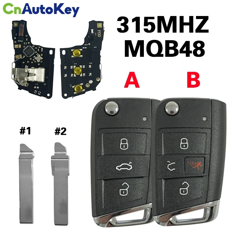 CN001110 Smart Remote Key For Volkswagen Golf Gti 2015-2018 Fcc NBGFS12A01 PN: 5G6 959 752 BD 315MHZ MQB Auto Key For VW