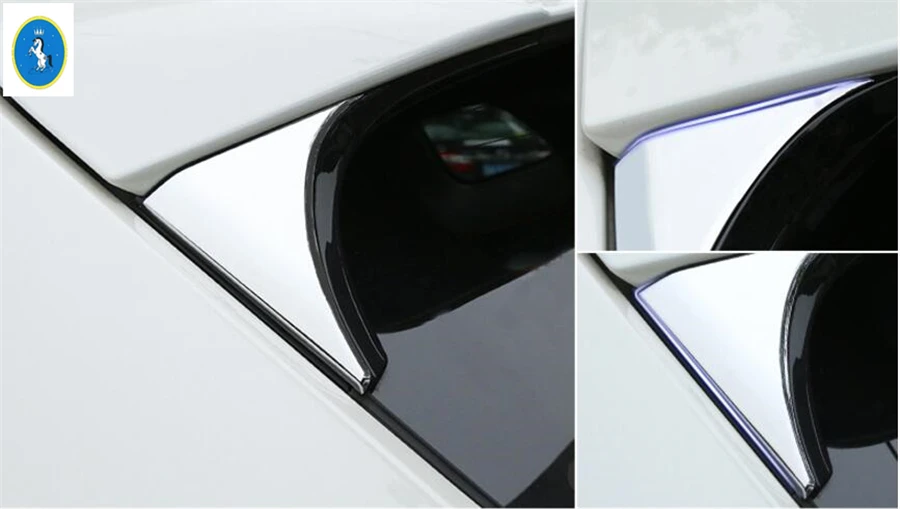 Car ABS Chrome 2Pcs Rear Window Tailgate Spoiler Trims Cover Fit for Nissan Qashqai J11 2014 2015 2016 2017 2018 Accessories