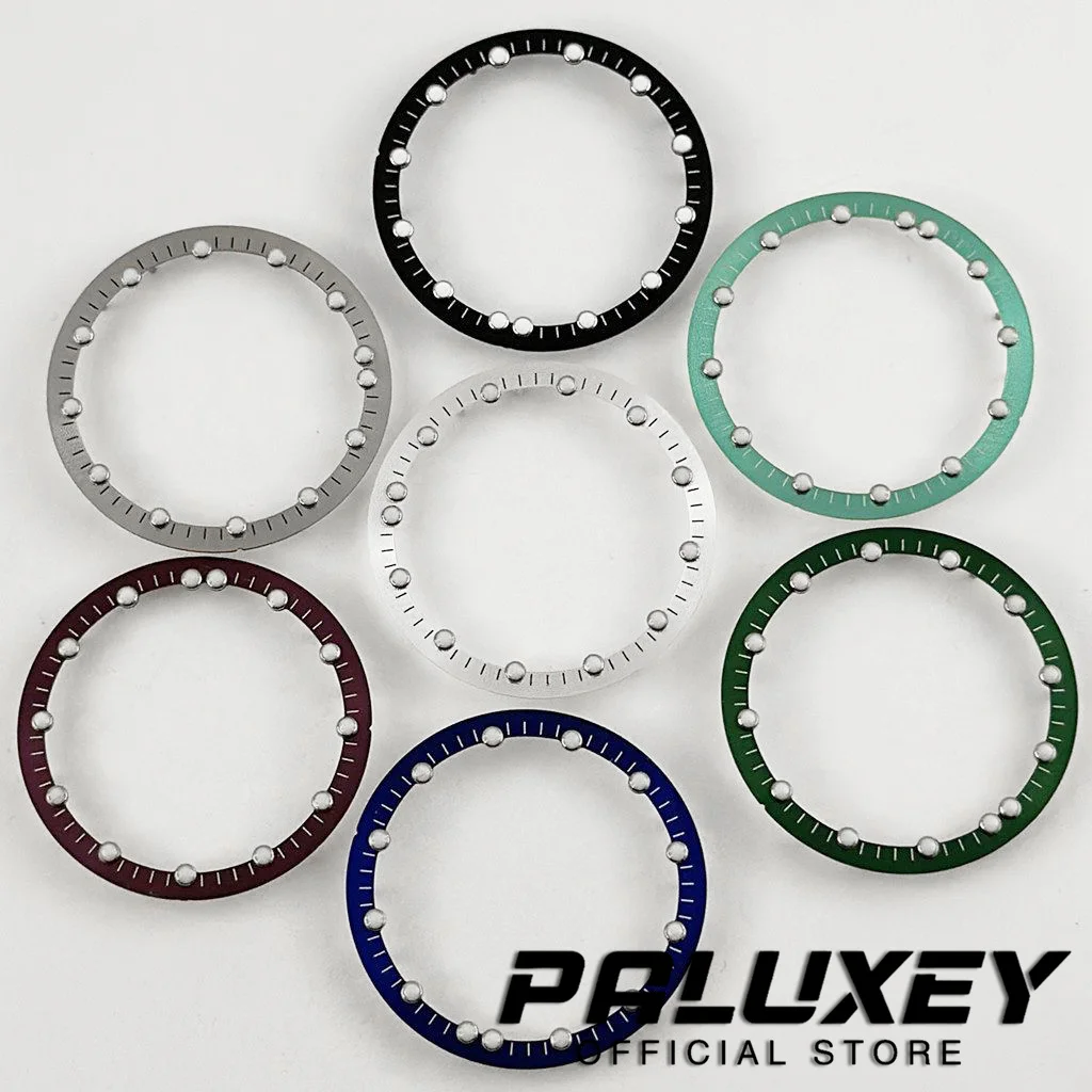 29mm Watch Dial 29mm*24.5mm Circle Plate for NH34 NH35 NH70 NH72 Skeleton Movement Hollow Dial RIng C3 luminous Watch accessorie