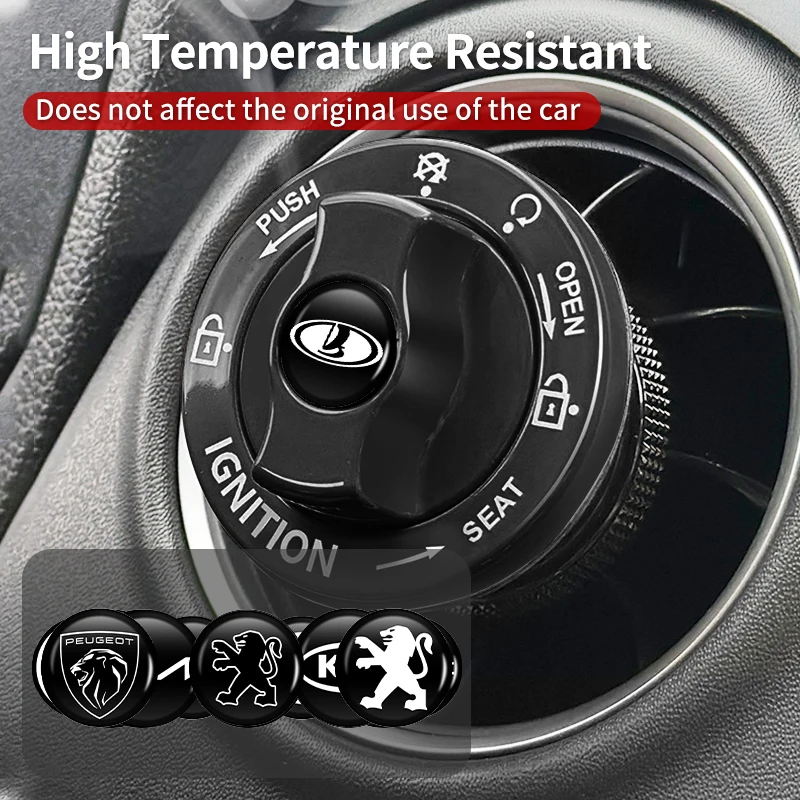 Universal Car Metal Start Button Protective Cover Interior For Lada Priora Sedan Sport Kalina Granta Vesta Niva Largus Vaz