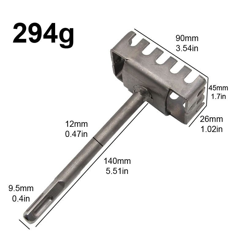 Square Drill Hole Opener Electric Hammer Hole Expansion Plumber Electrician Wall Slotting Installation Socket Tool Accessories