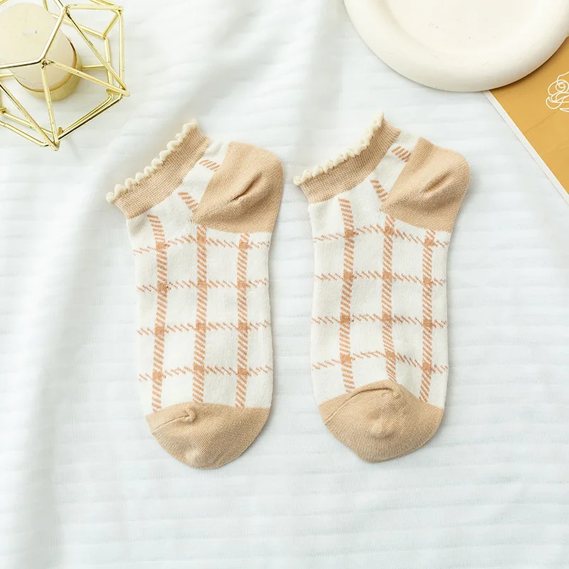 1 Pairs to 4 Pairs Women\'s Cute Little Bear Invisible Socks Spring Women Thin Boat Breathable Socks Kawaii Girls Student Socks