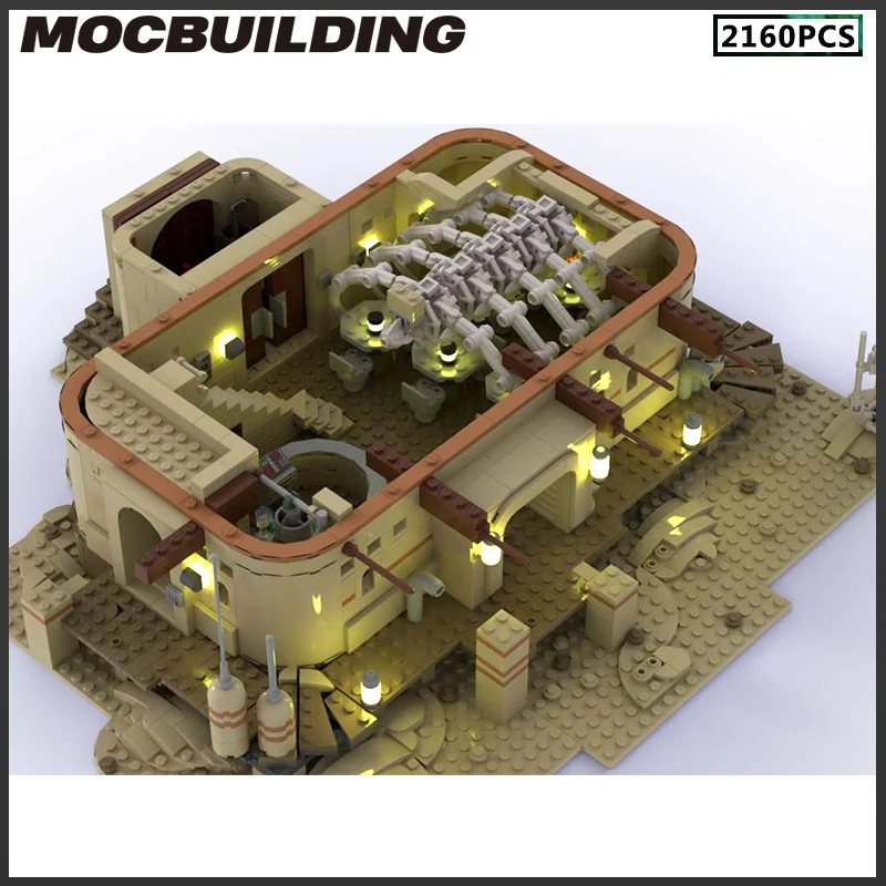 الفيلم الشهير وحدات العمارة Freetown Cantina MOC اللبنات لتقوم بها بنفسك تجميع الطوب عرض جمع نموذج اللعب الهدايا