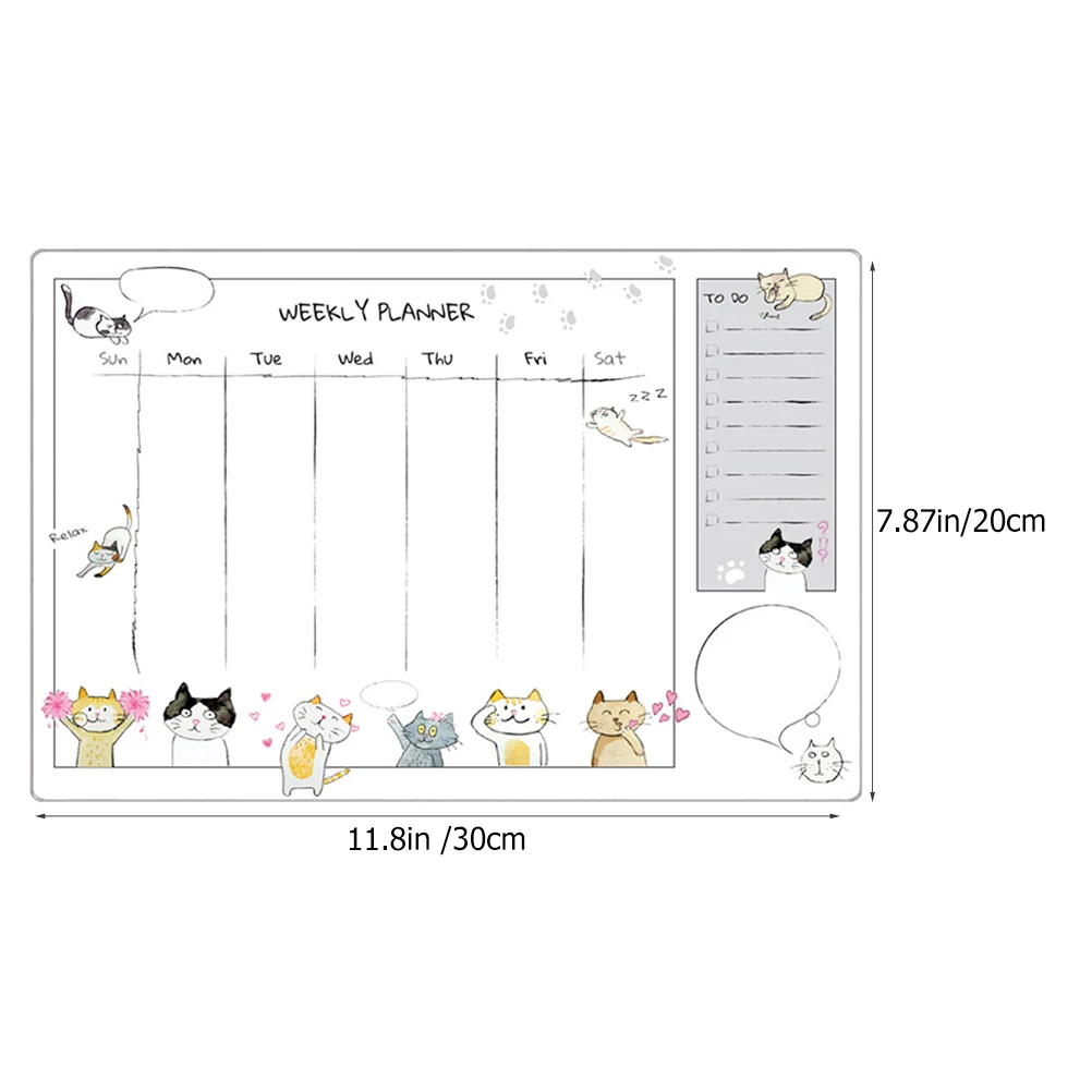 1 set 1 Set Acrylic Memo Transparent Writing Board For Office Home School Use Erasable Note Board Desktop Decoration Supply