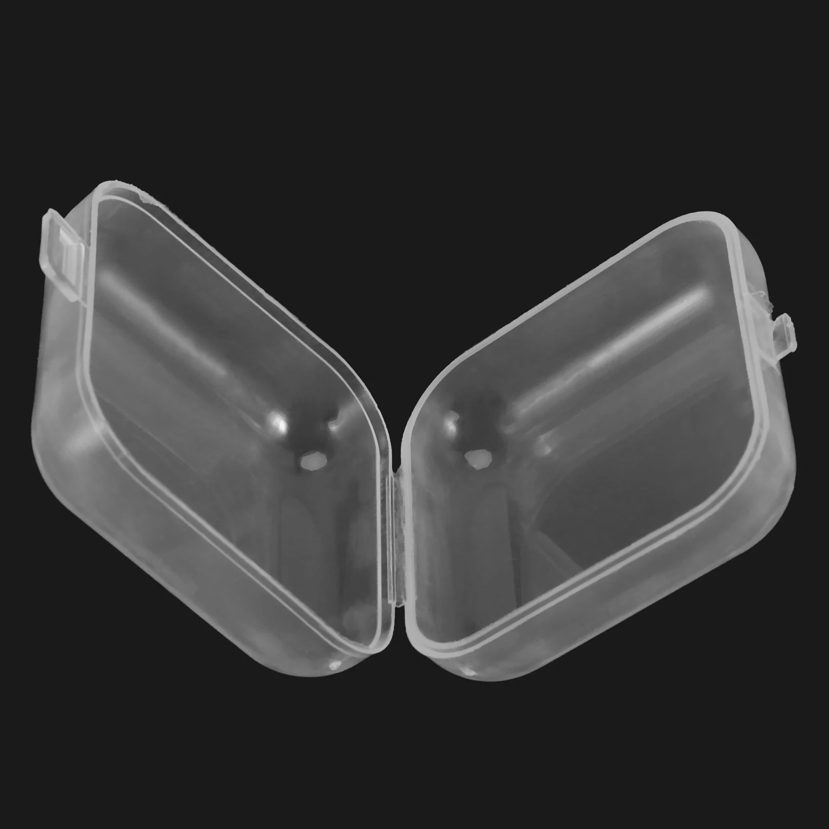 Boîte de conteneurs de stockage de petites perles en plastique transparent ABWR-120Pcs avec couvercle à charnière pour le stockage de petits objets, matériel artisanal