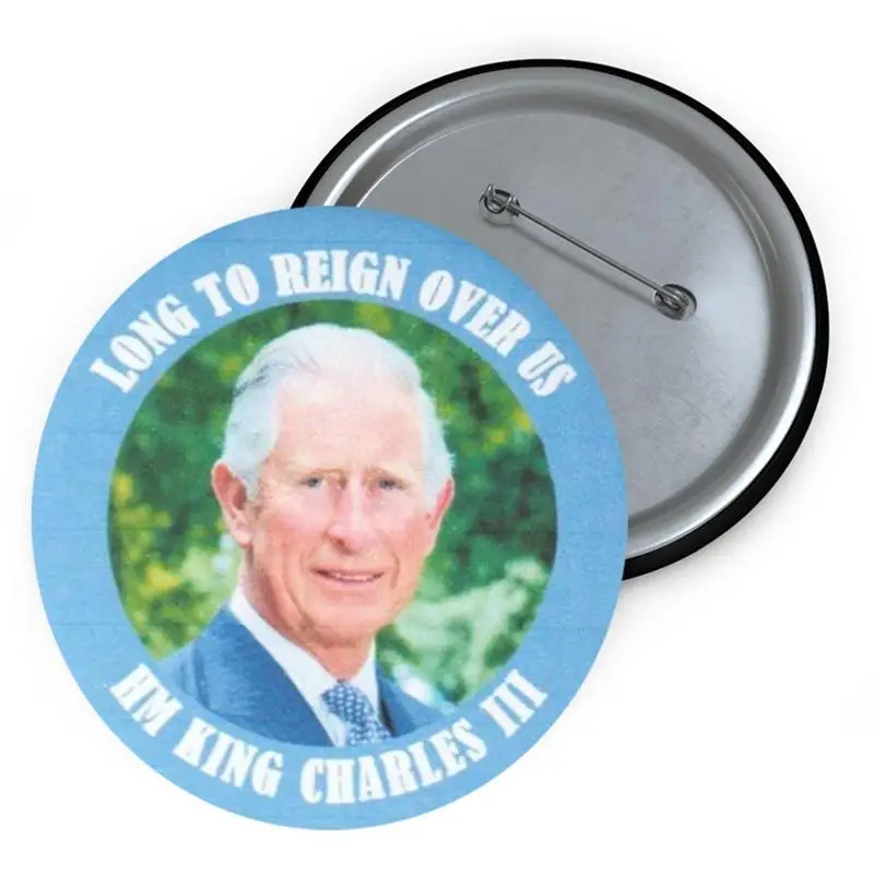 King Charles III Memorial Badge Portable King Charles III Keepsake King Charles III Commemorative Lapel Pin For Coat Shirt Hat