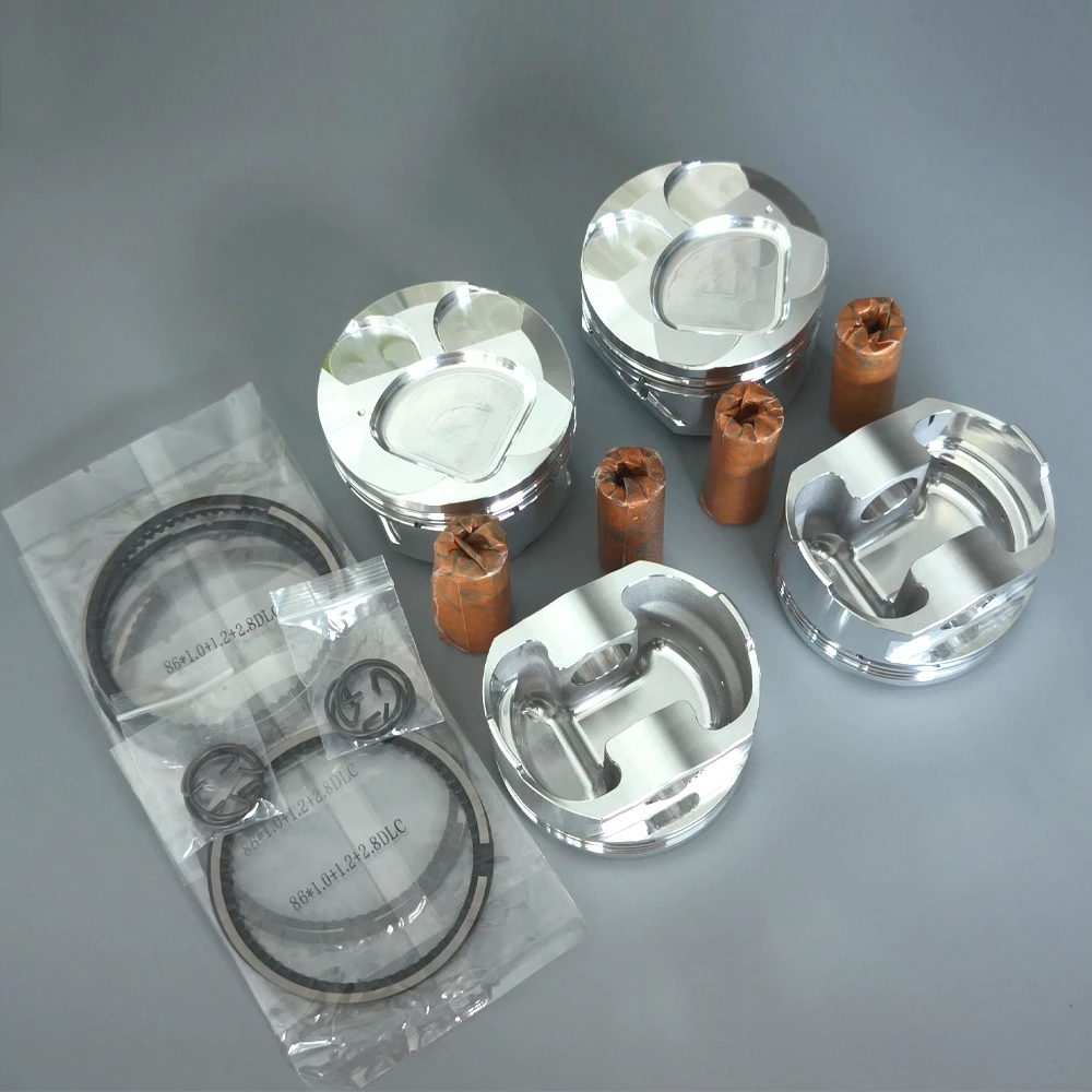 HIMYCAR High-Power Forged Pistons for BRZ/GT86 FA20 NA 86mm 12.5:1 Cr Engine Upgrade-Ready up to 250HP