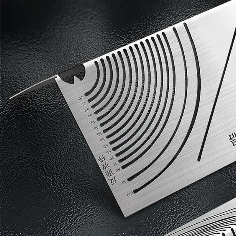 Precision Flex Angle & Arc Measuring Tool Professional Auxiliary Measuring Angle Marking Tool 90 Degree Folding Ruler